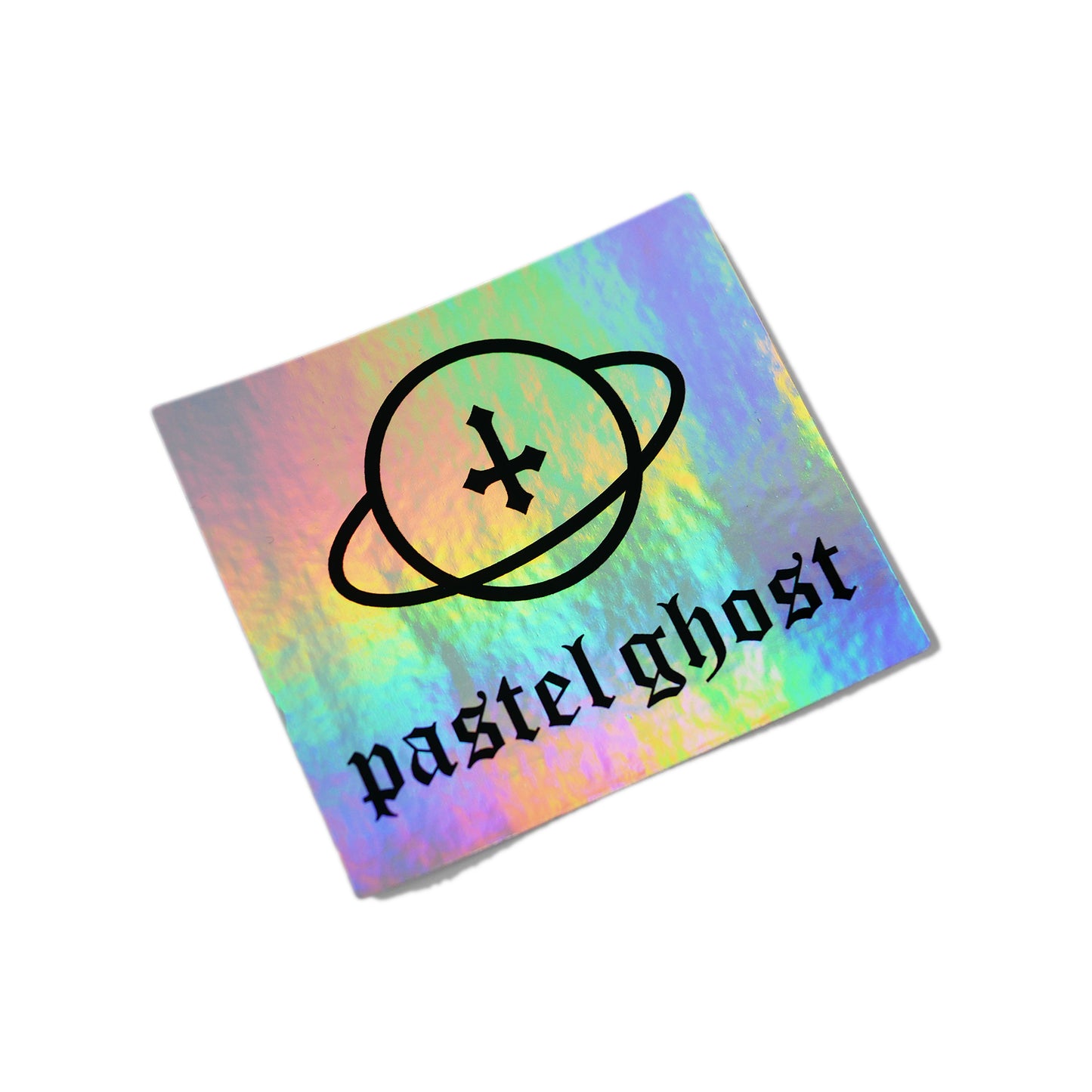 HOLOGRAPHIC SATURN STICKER